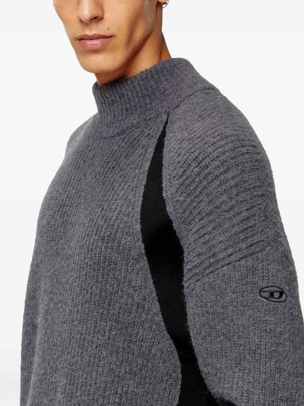Maglione K-Lollo-TN grigio a coste 