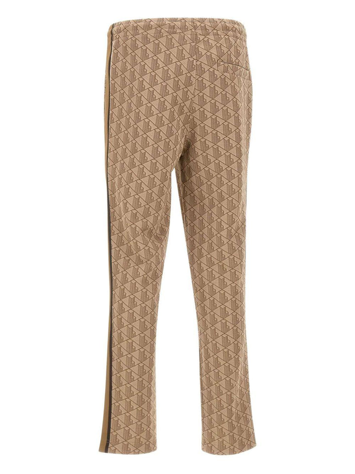 Pantaloni marroni con monogramma 