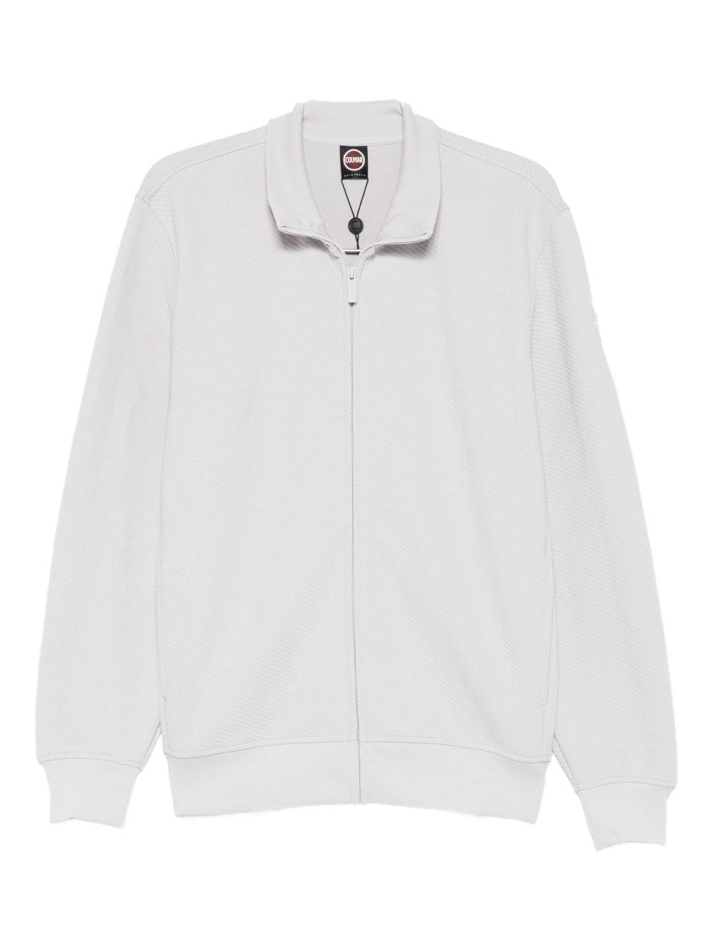 Felpa Colmar con zip grigio chiaro 