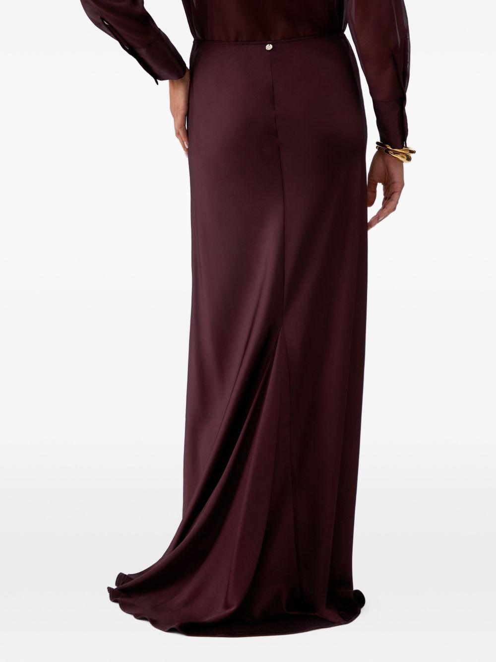 Gonna lunga in satin 