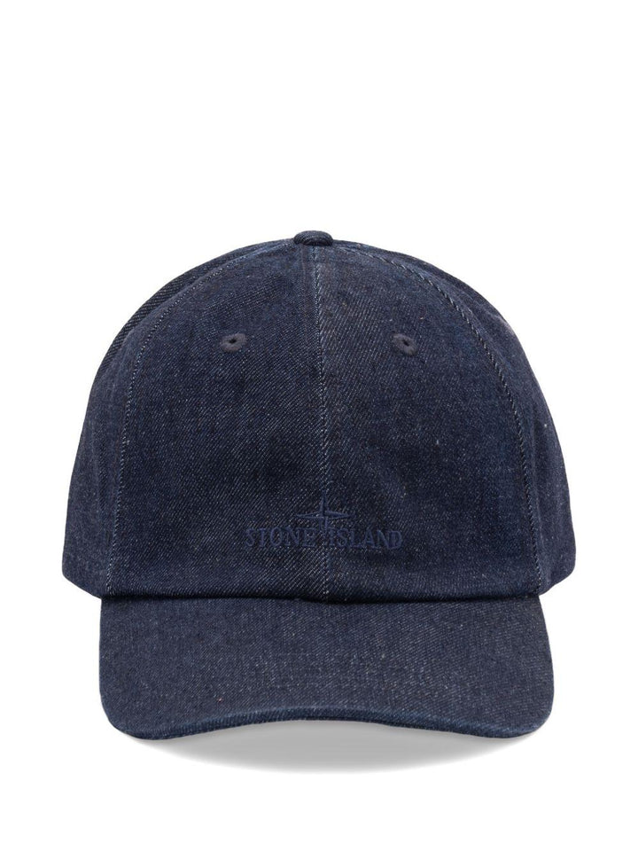 Cappello baseball blu con logo 