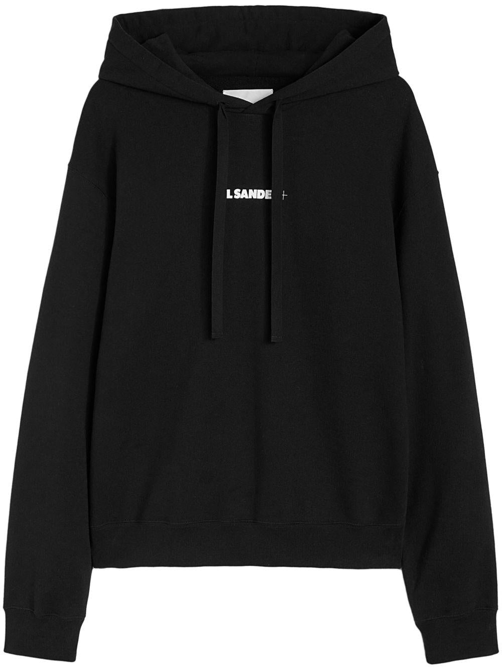 Hoodie nera logotype 
