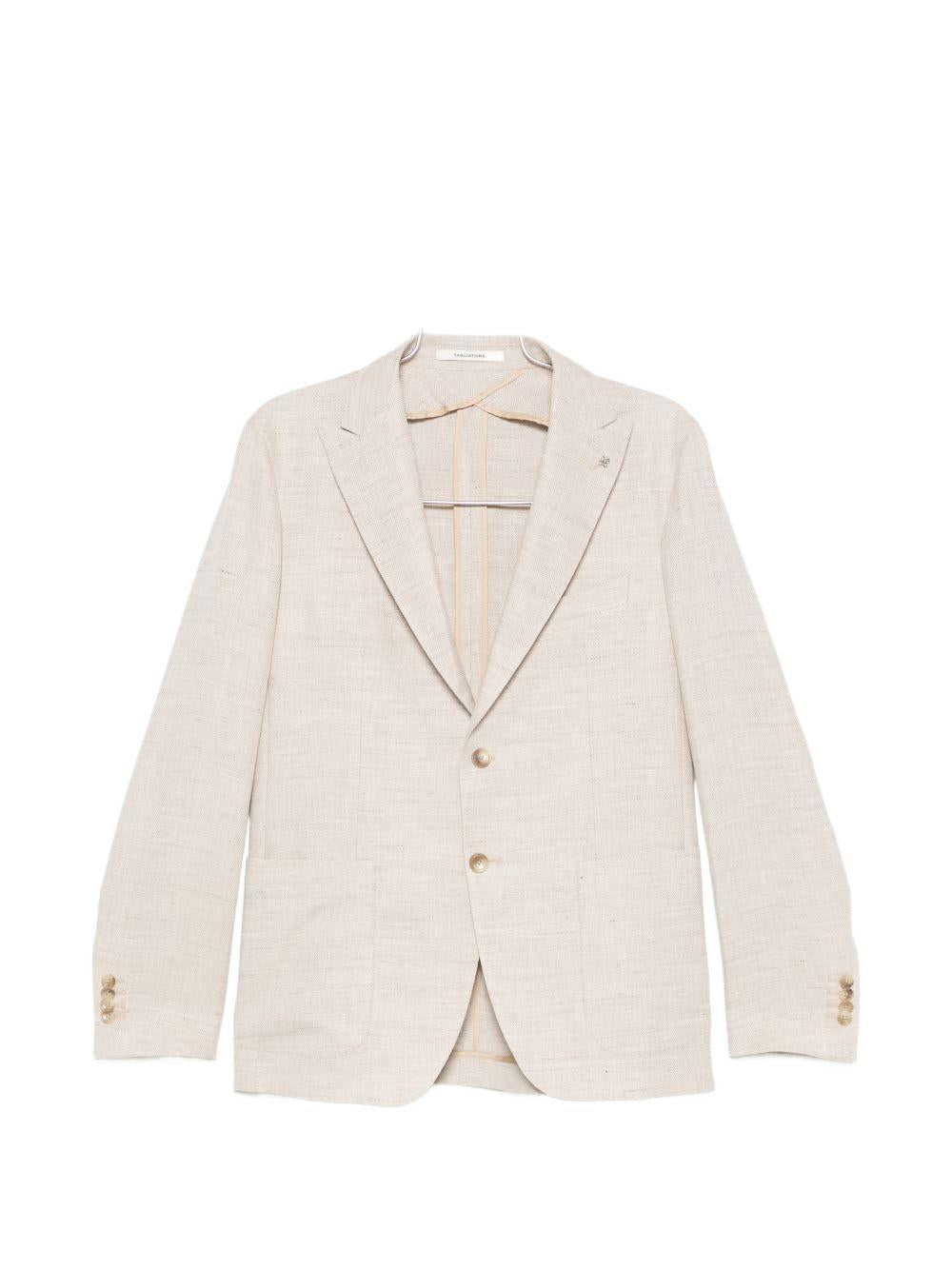 Blazer monopetto beige 