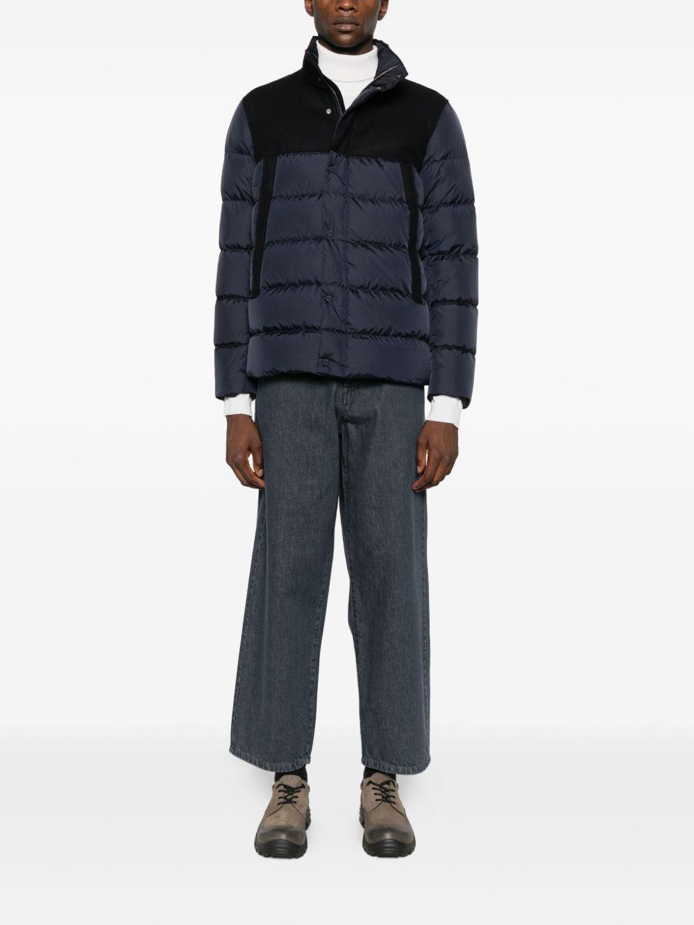 Piumino trapuntato blu navy
