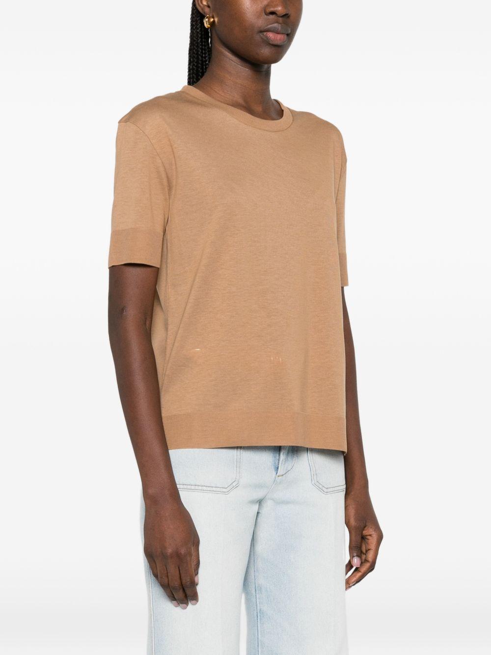 Maglia in filo a maniche corte 