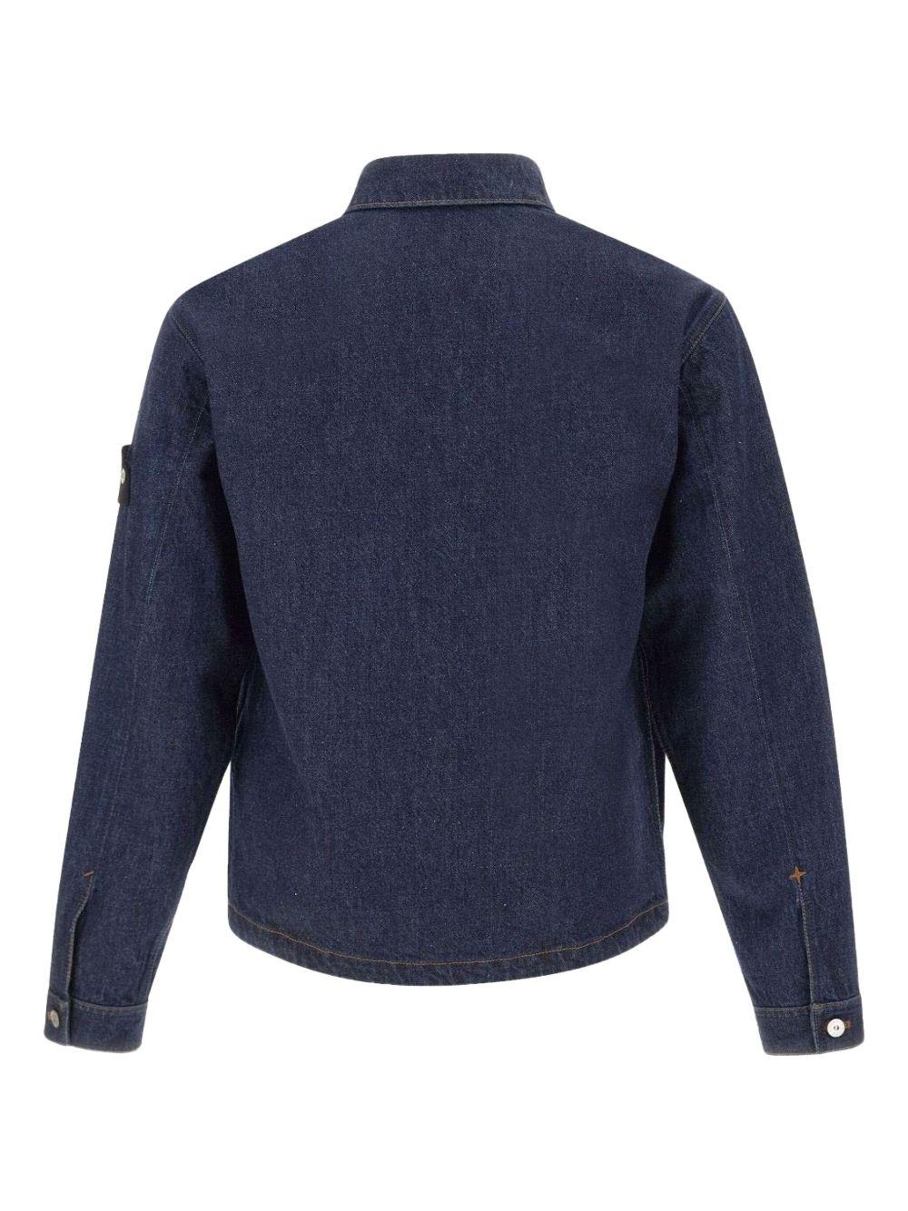 Coach jacket in denim blu 