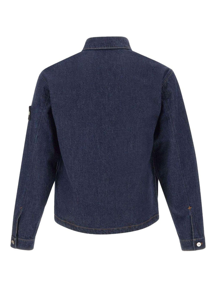 Coach jacket in denim blu 
