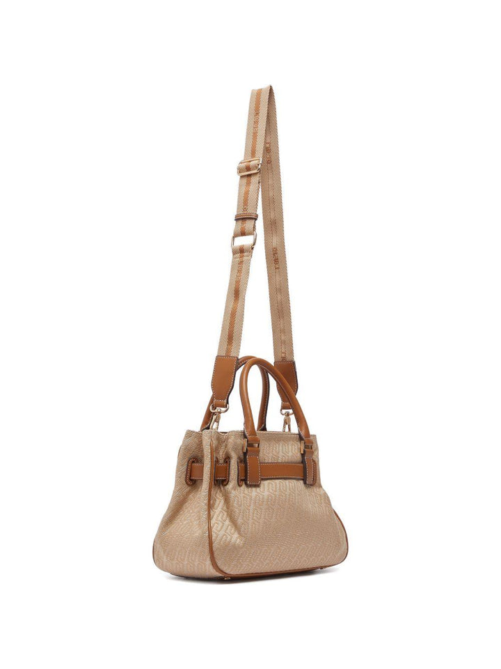 Borsa tote jacquard con fibbia 