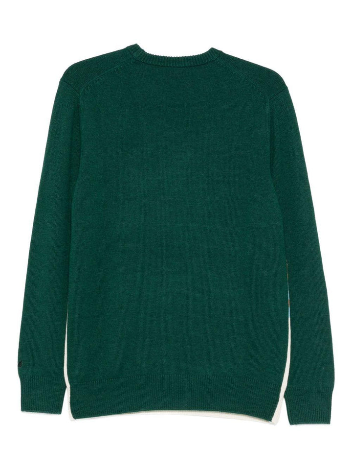 Maglione verde girocollo Heron 