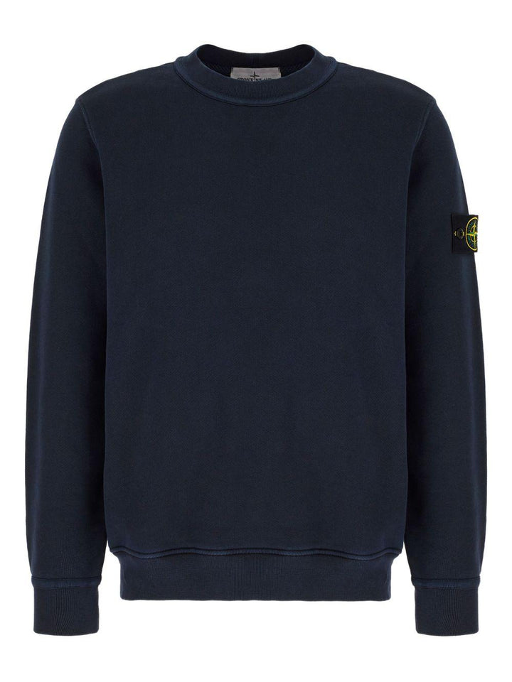 Felpa girocollo blu navy 