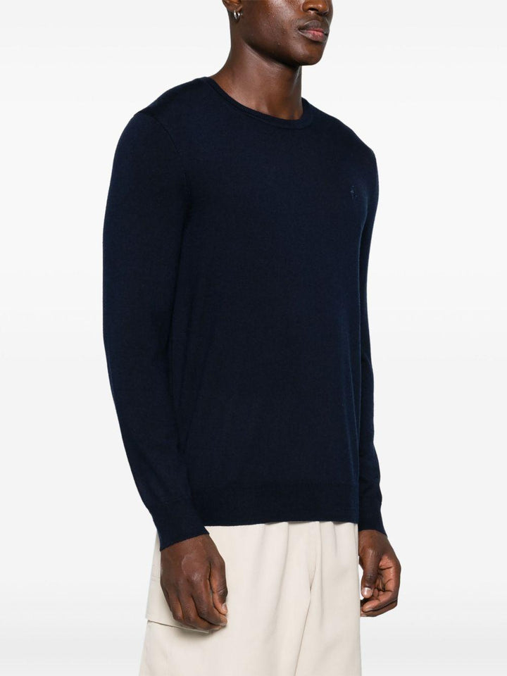 Maglione blu notte con ricamo Polo Pony 