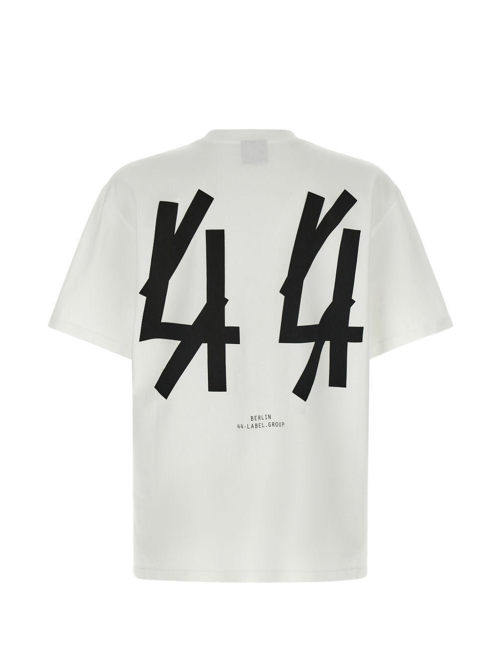 T-shirt white/black con stampa 