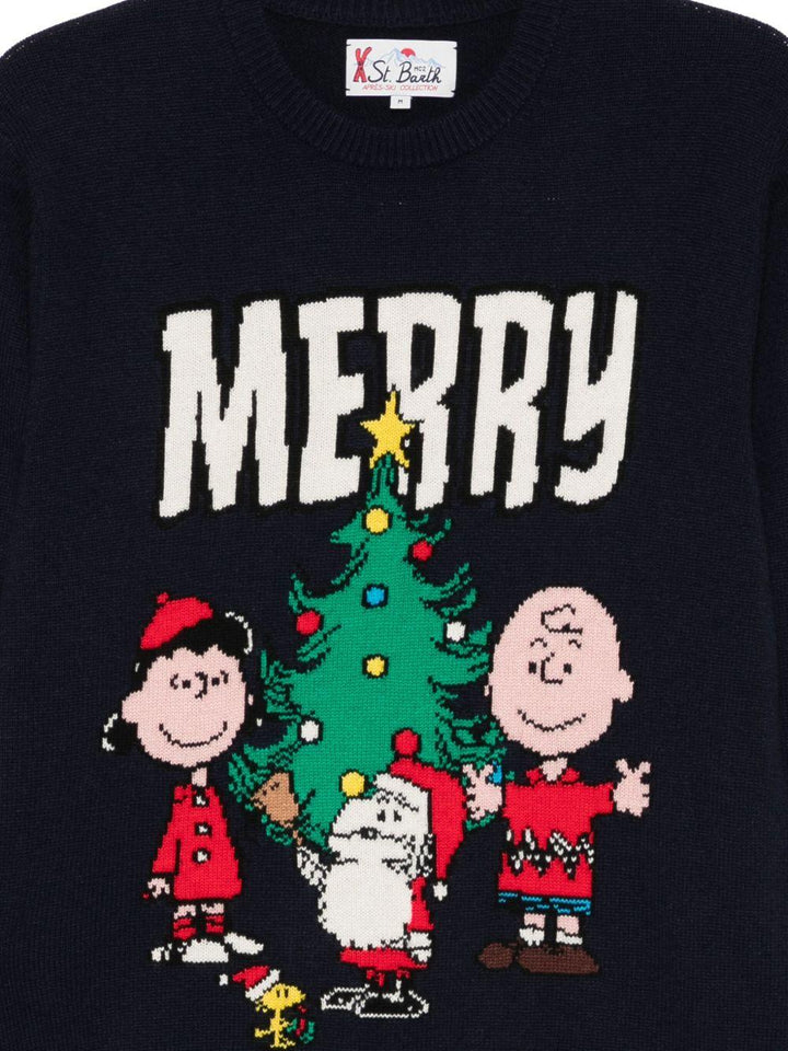Maglione blu Merry Peanuts 