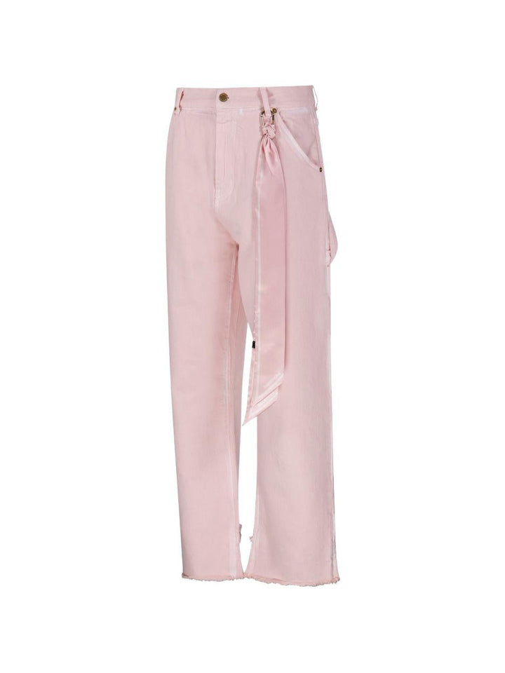 Jeans con dettaglio foulard 