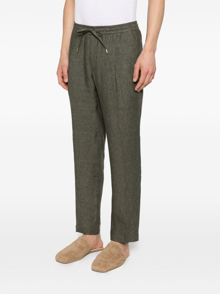 Pantaloni Wimbledons verde militare con coulisse 