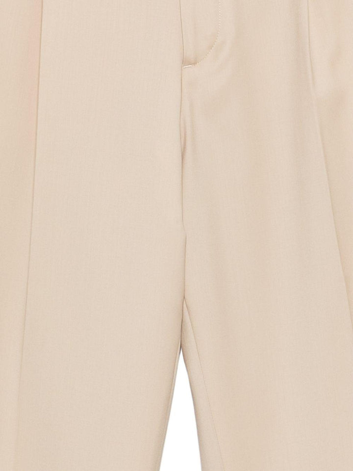 Pantaloni plissè sabbia 