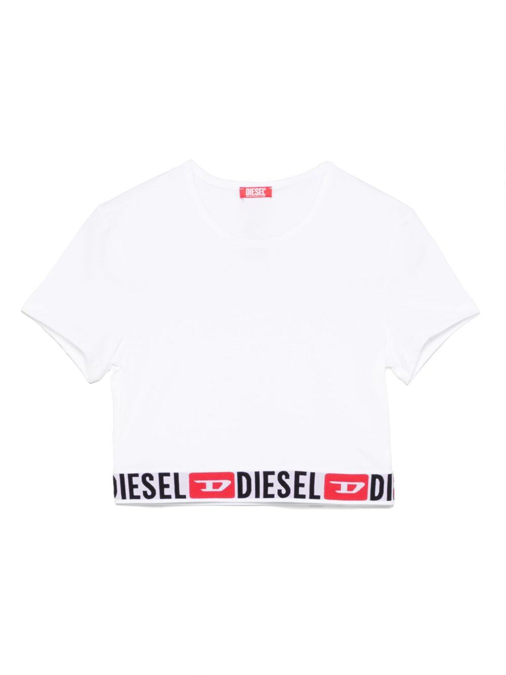T-shirt con banda logata 