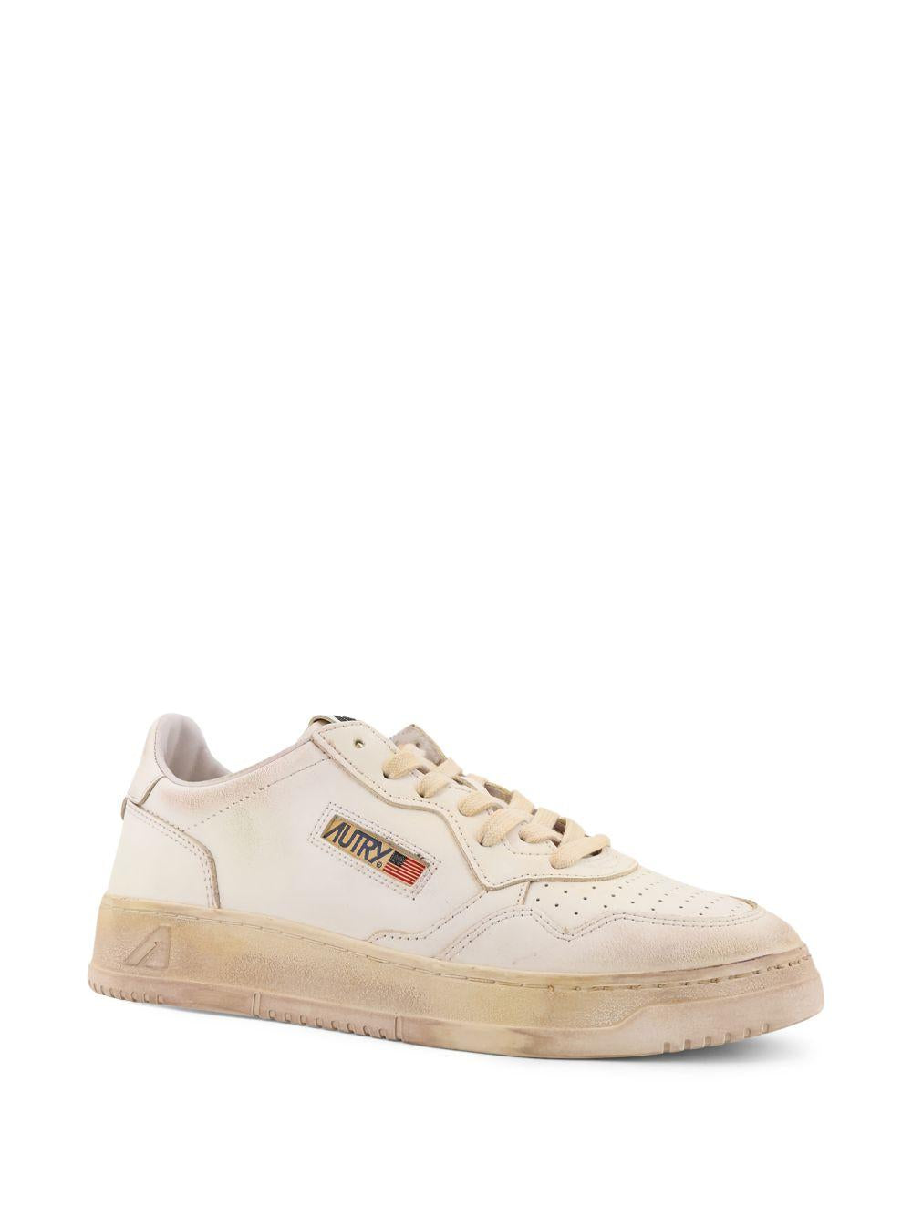 Sneakers Medalist Vintage in pelle spazzolata beige 