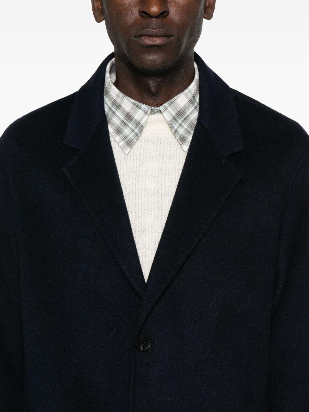 Cappotto monopetto blu navy 