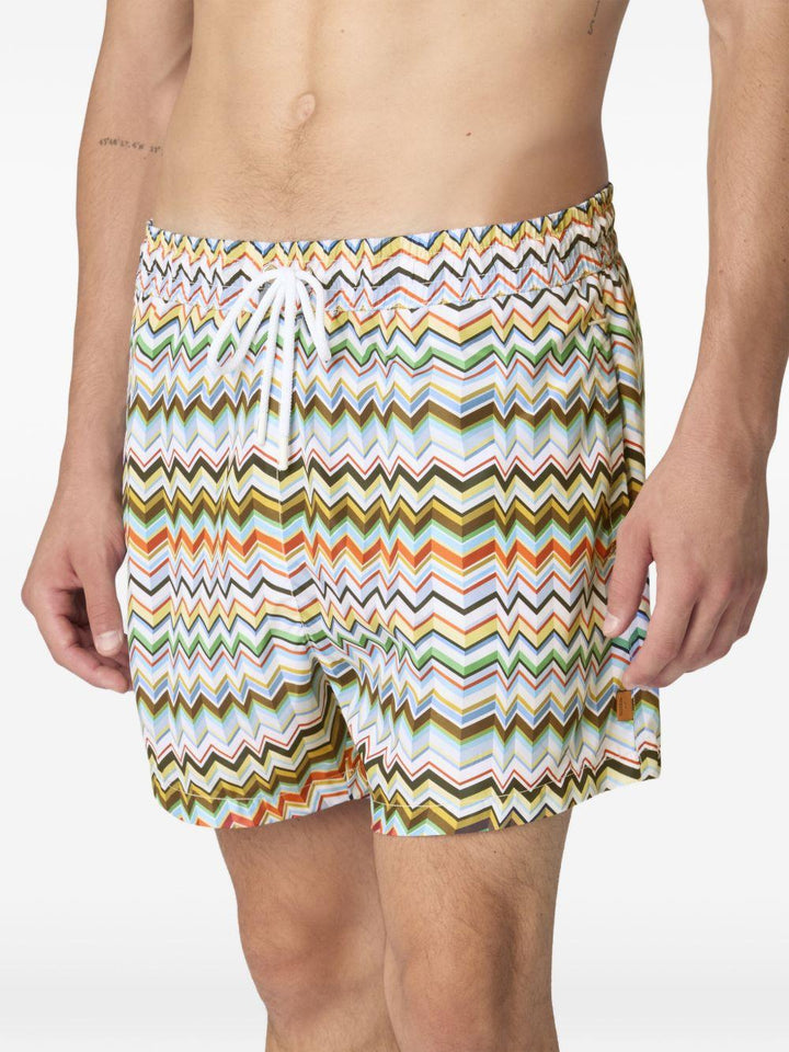 Costume da bagno zigzag multicolor 