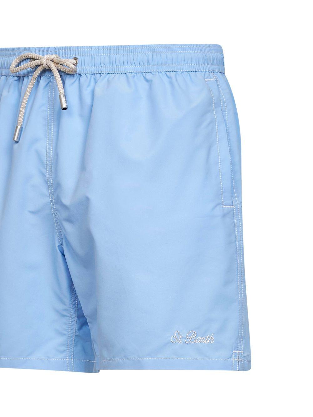Costume da bagno azzurro con coulisse 