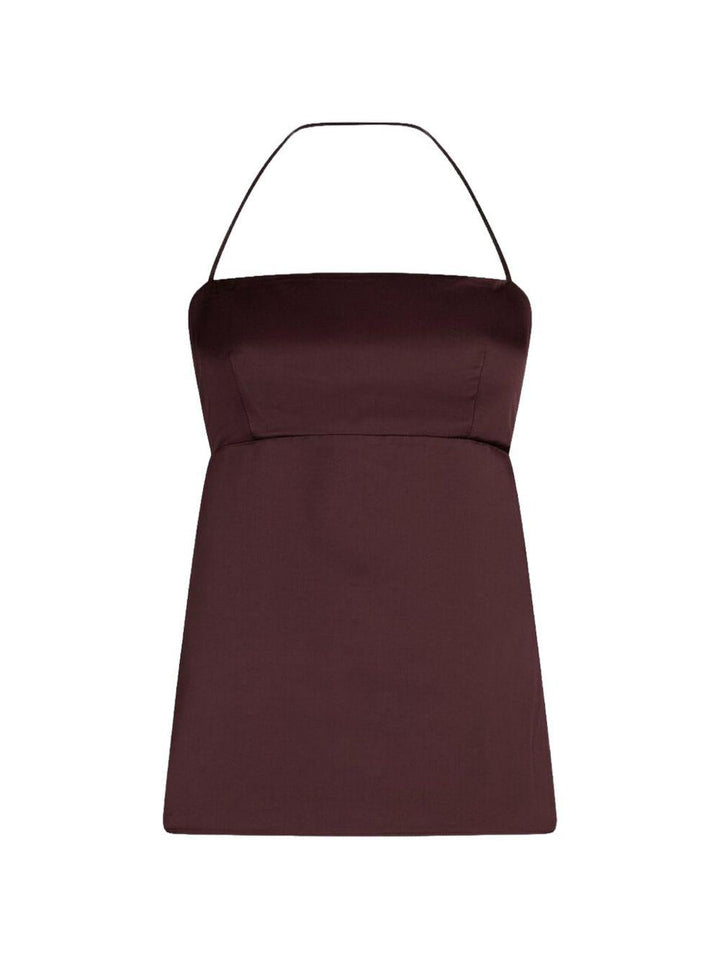 Top smanicato con scollo all&