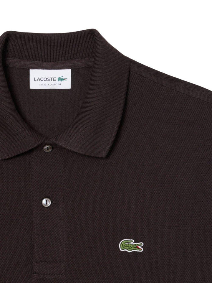 Polo marrone con bottoni 