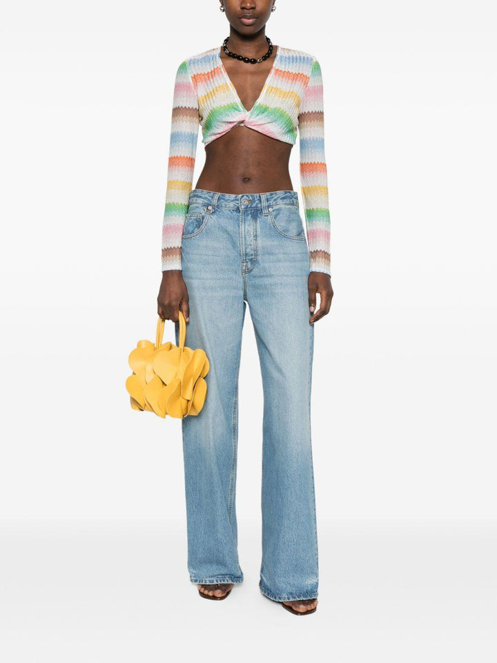 Crop top con nodo 