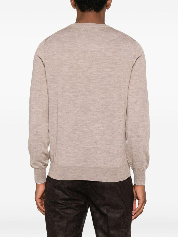 Maglione beige in cashmere 