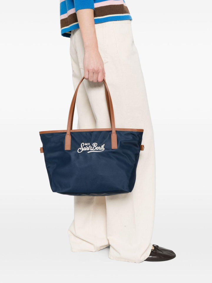 Borsa tote City media con ricamo 