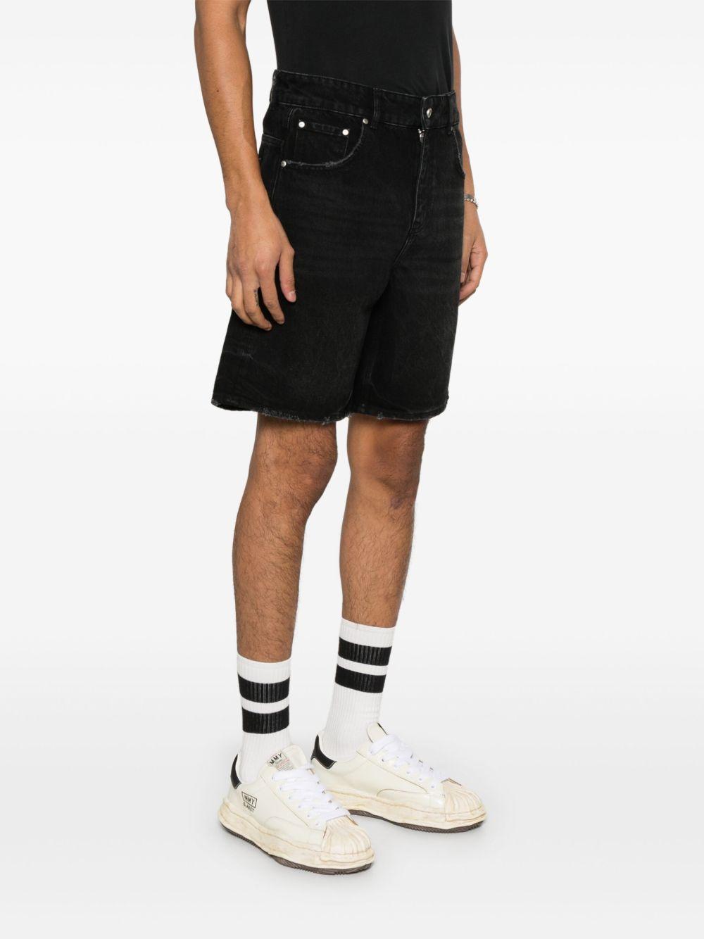 Shorts denim neri 