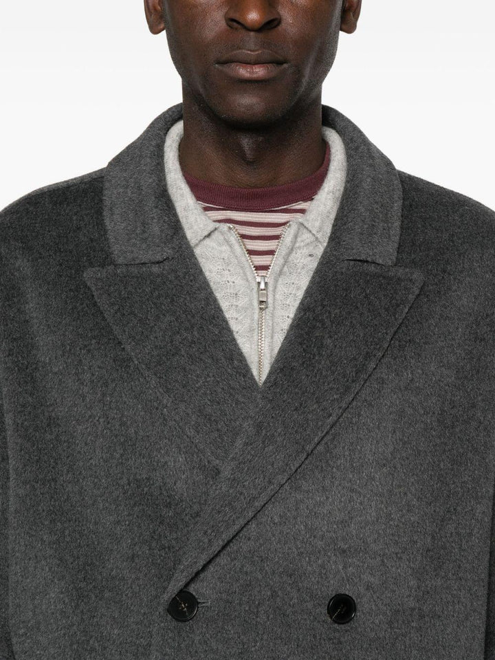 Cappotto doppiopetto grigio 
