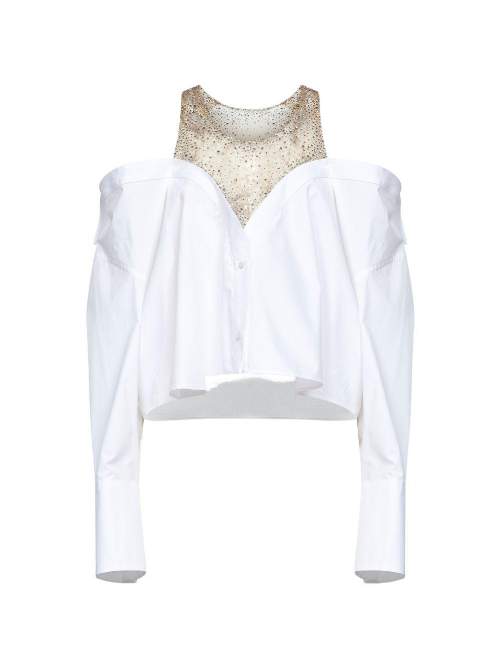 Blusa con spalle scoperte 