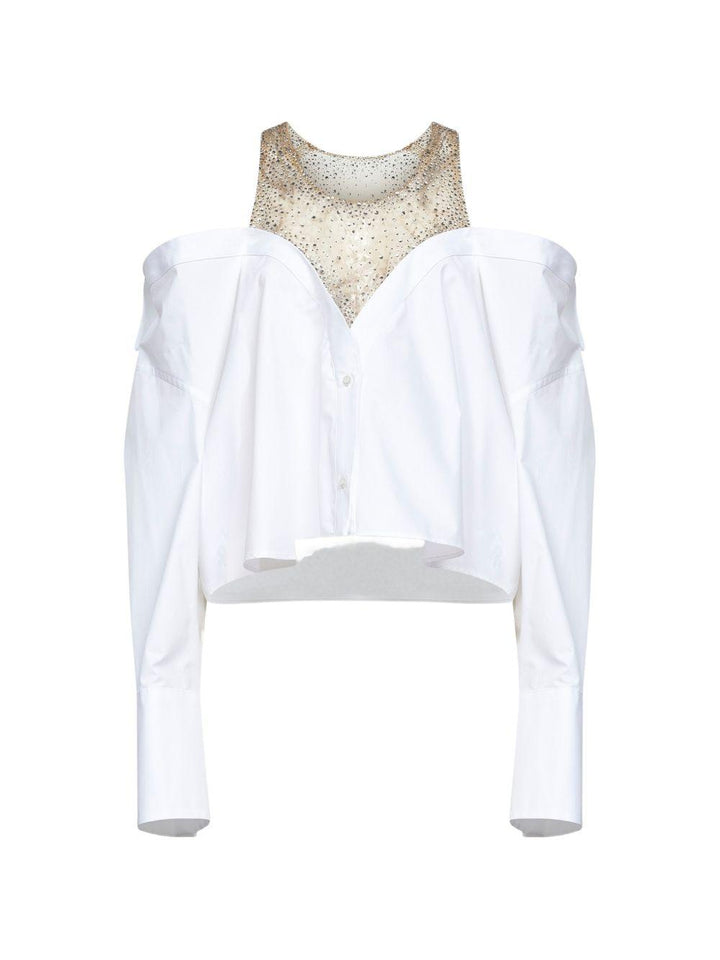 Blusa con spalle scoperte 