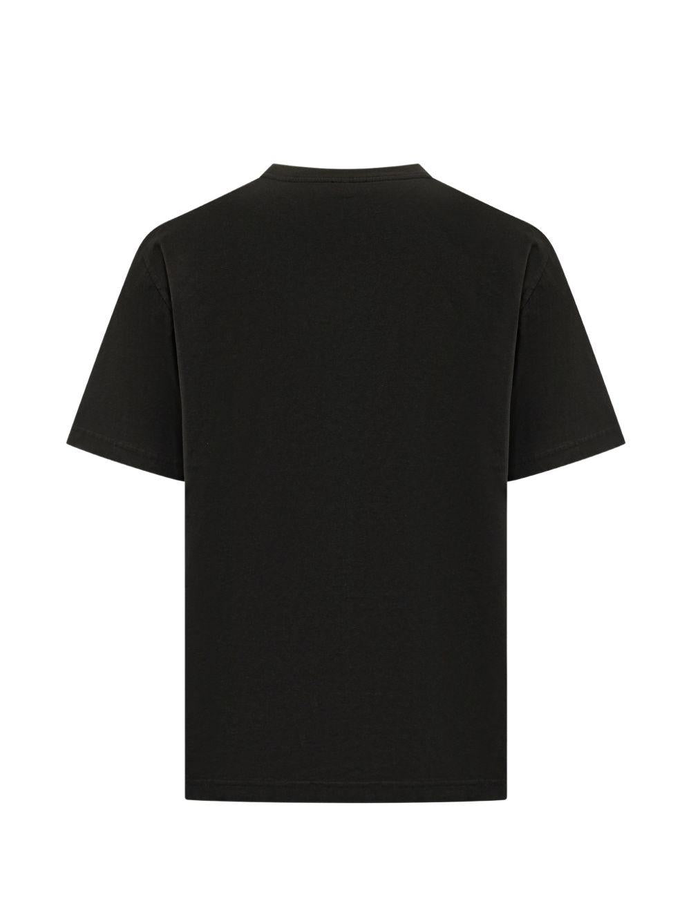 T-shirt con grafica nera 