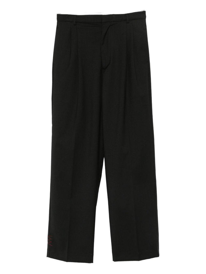 Pantaloni neri con piega 