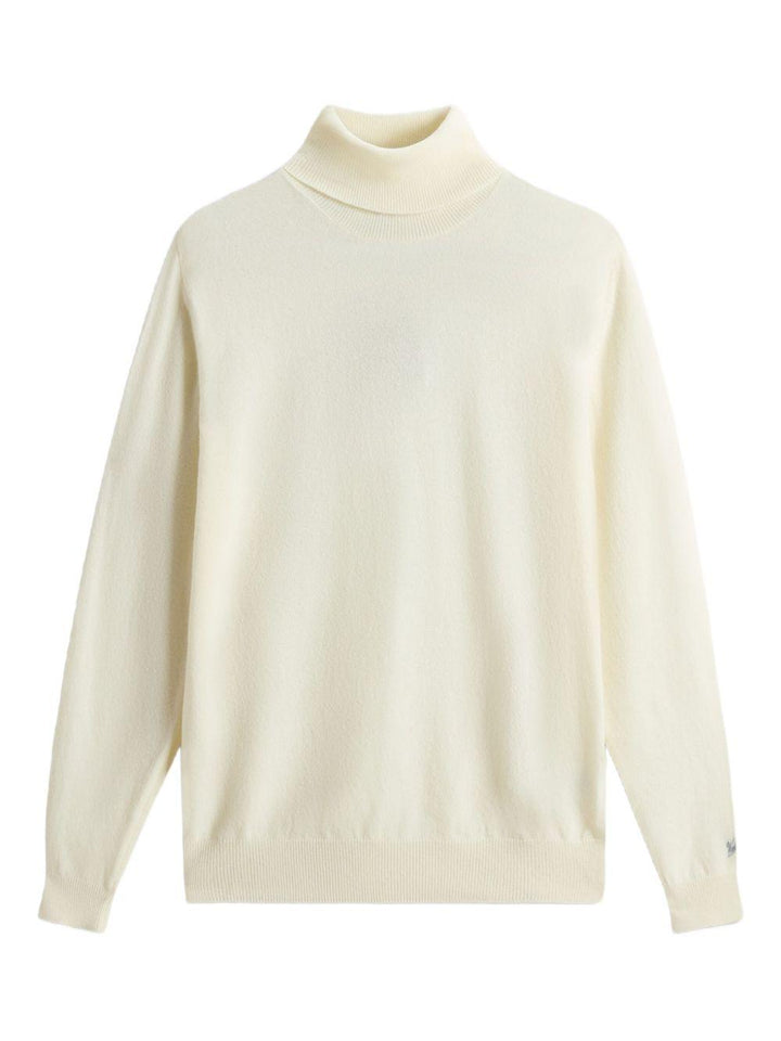 Maglione a collo alto bianco 