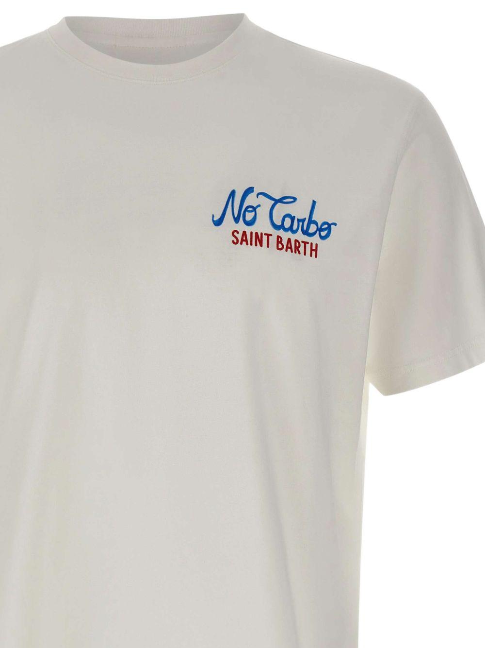 T-shirt bianca con stampa 