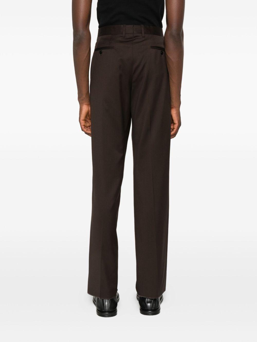 Pantaloni marroni dritti 