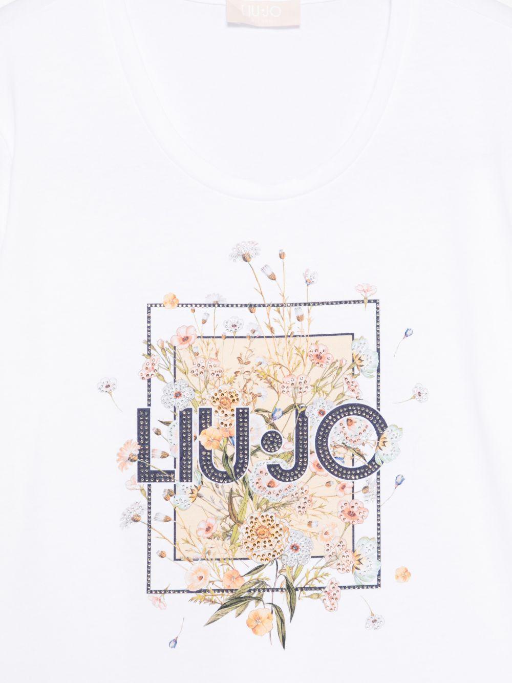 T-shirt a fiori 