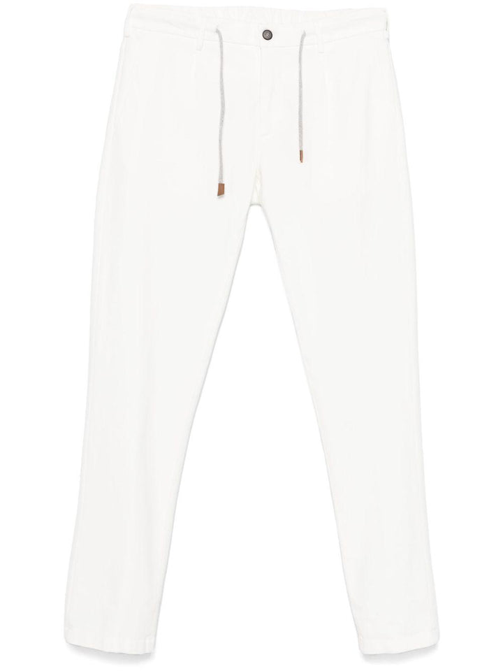 Pantaloni con coulisse bianco 