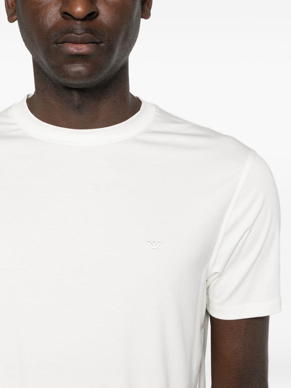 T-shirt bianco con dettaglio logo 