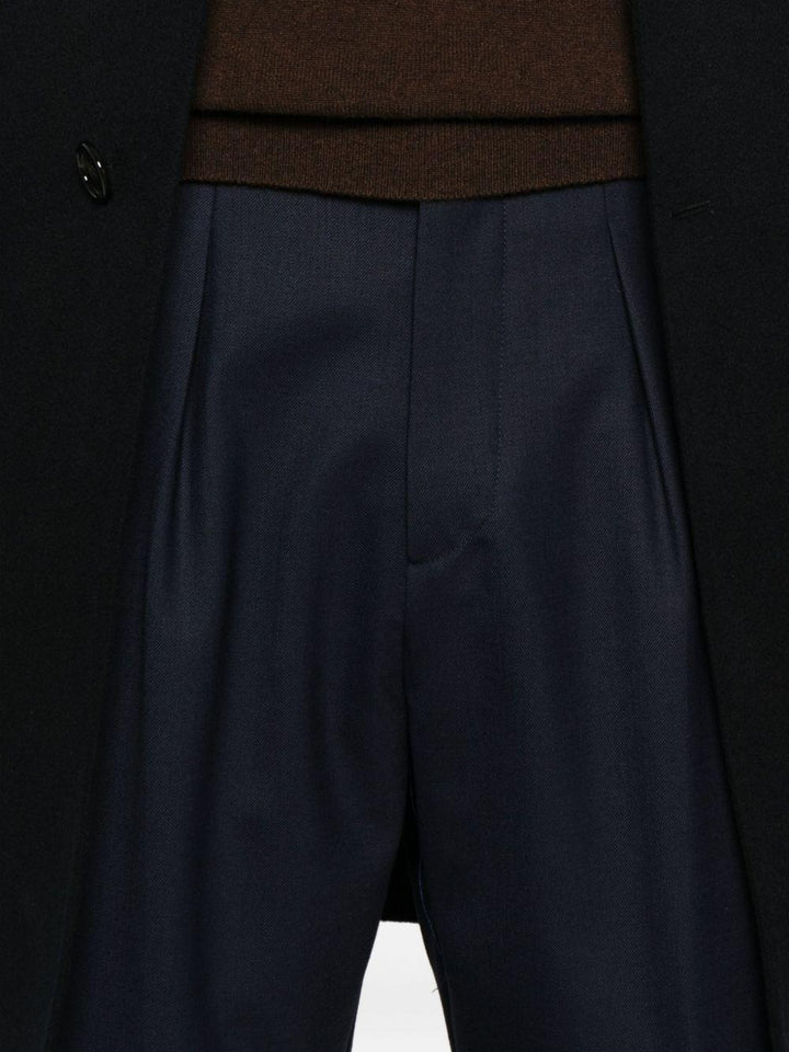 Pantaloni blu con vita elasticizzata 