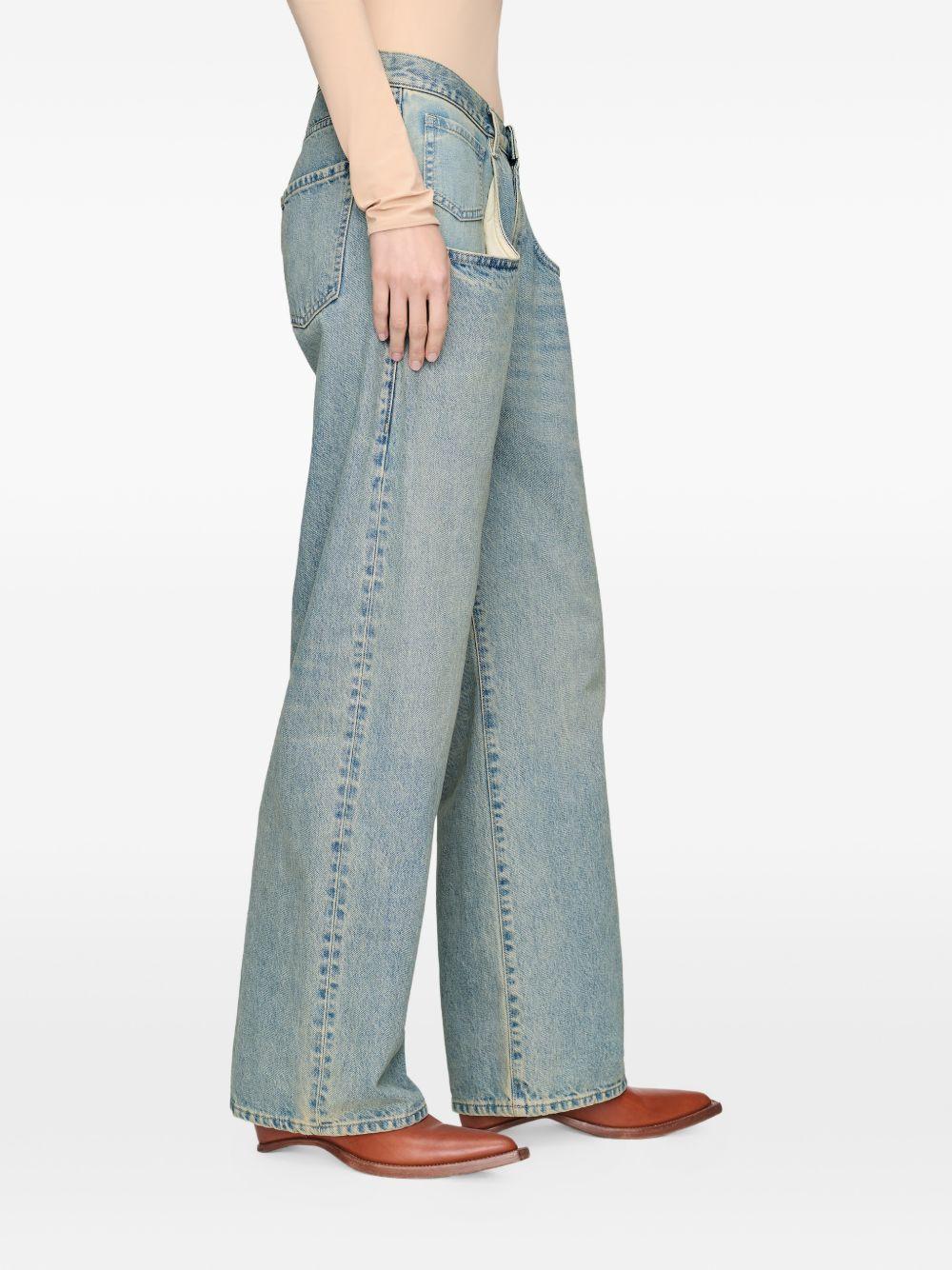 Jeans a gamba ampia 