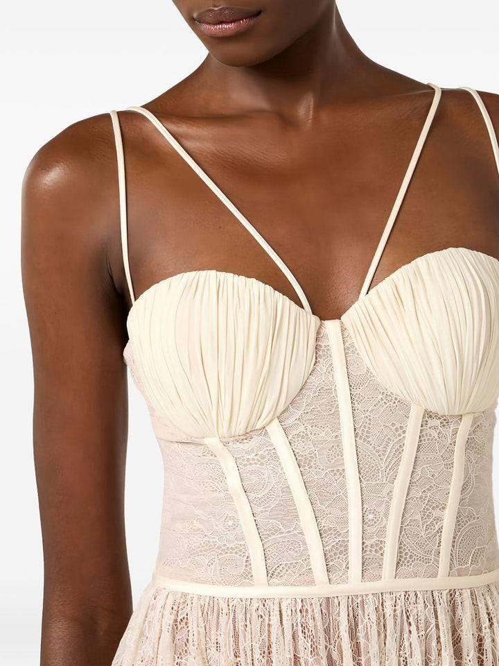 Abito midi in pizzo 