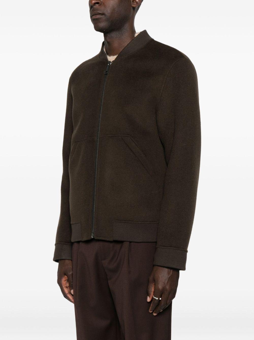 Bomber testa di moro con zip 