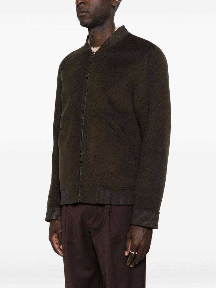Bomber testa di moro con zip 