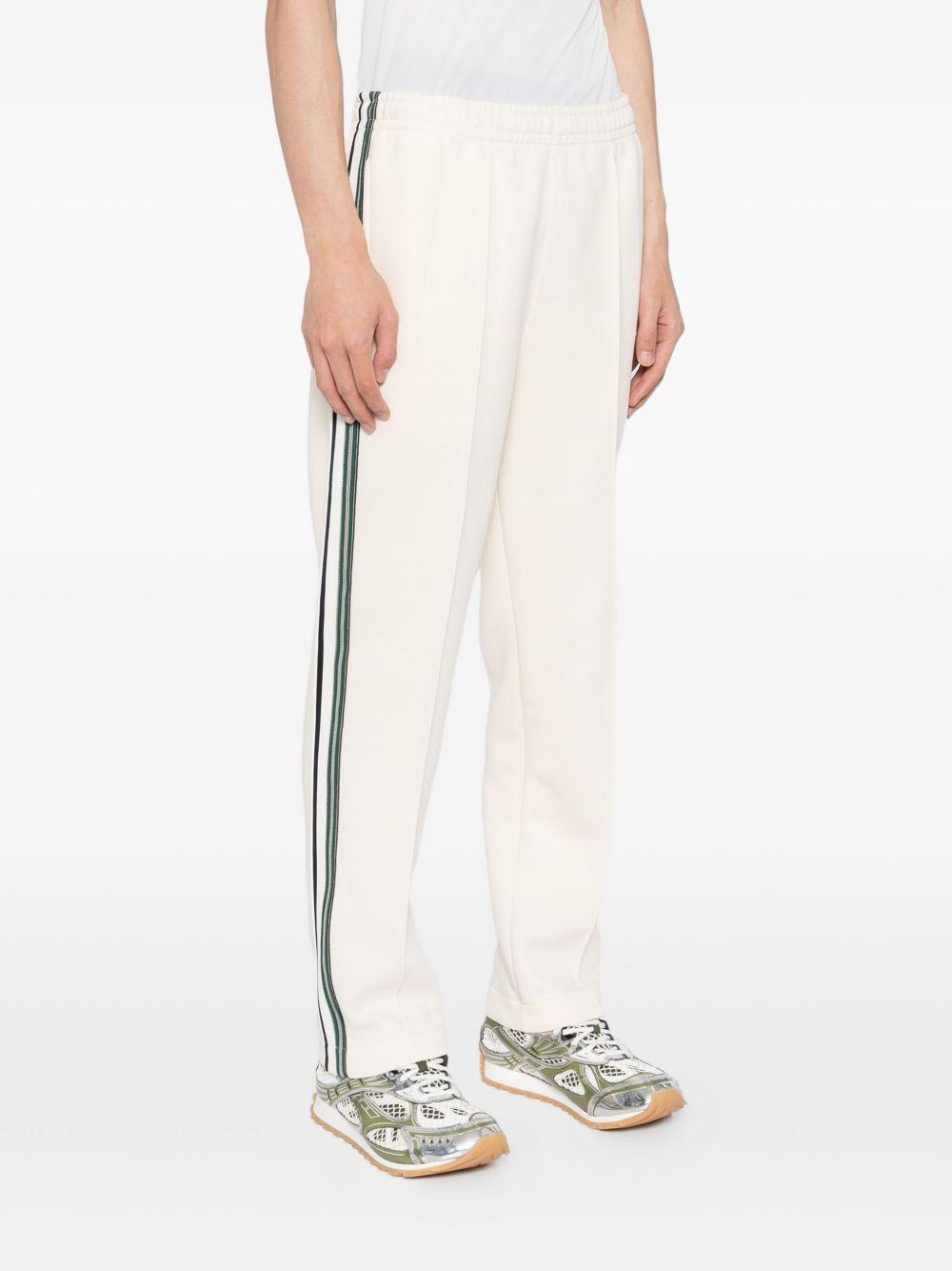 Pantaloni crema in misto cotone