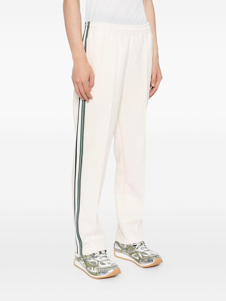Pantaloni crema in misto cotone