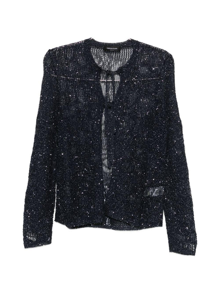 Cardigan con paillettes 